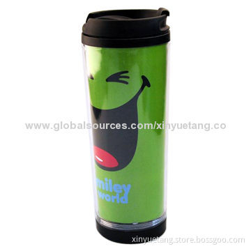 Double Wall Paper Insert Coffee Mug, 350mL